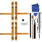 iParto 2 Pairs SL SR Left Right Button Key Flex Cable Replacement for Nintendo Switch/Switch OLED Joycon Flex Cable with Repair Tools Screws Springs