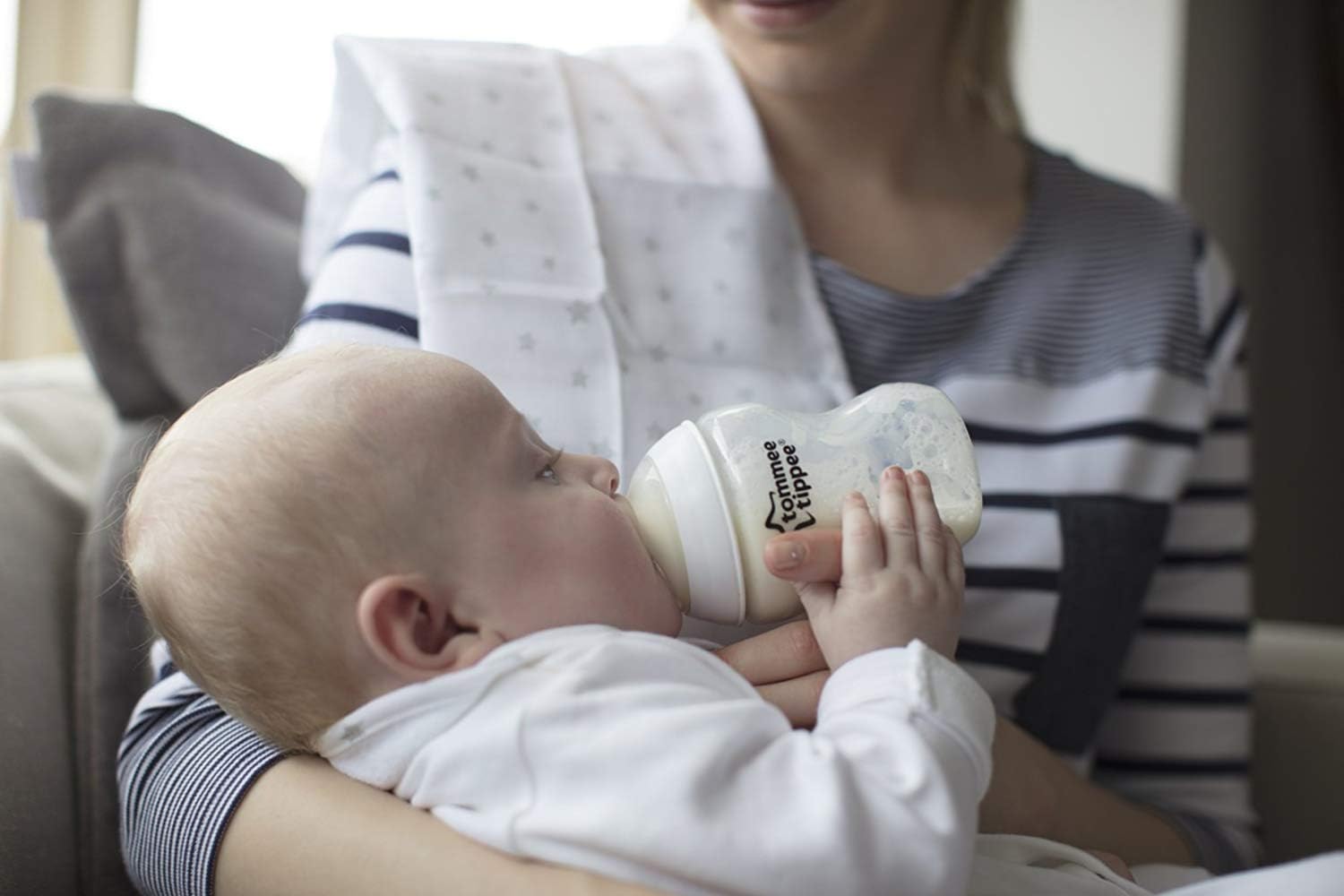 Tommee Tippee Closer to Nature Baby Bottle Teats, Breast-Like, Anti-Colic Valve, Soft Silicone, Fast Flow, 6m+, Clear, Pack of 2 - Image 4