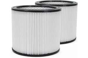 PURESTURDY 2 Pack Replacement Filter Compatible with Shop Vac 90304 90333 90350, Reusable and Washable Cartridge Filters Fits Most 5 Gallon and above Wet/Dry Vacuums