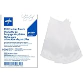Silent Knight Pill Crusher Pouches, 2 x 4.5 in, 1000 Count, 20 Packs of 50 | Clear Plastic Medication Crushing Bag Sleeves, Cross-Contamination Protection, Compatible with Silent Knight Crushers