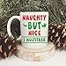 Naughty But Nice, I Multitask - Merry Christmas Funny Cat Mug - 11OZ Coffee Mug - Holiday Mugs – Cute Xmas Mug, Funny Christmas Mug - Perfect Gift for the Holidays- By AW Fashions