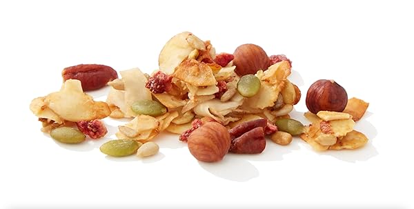 NUTRAIL NUT GRANOLA CEREAL, VANILLA STRAWBERRY, NO SUGAR ADDED, KETO, LOW CARB, GLUTEN FREE, GRAIN FREE, HEALTHY BREAKFAST 8 OZ. 1 COUNT