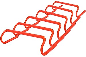RedSwing 6-Pack Agility Hurdles,4 Height Adjustable Speed Training Hurdles,Portable Speed Training Equipment with Carry Bag, 