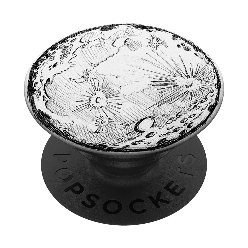 Moon Pop Socket Moon Phone Pop Socket Aesthetic Moon PopSockets Swappable PopGrip