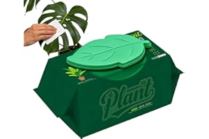 Plant Cleaning Wipes - Natural Nourishing Cleaner, Extra Thick Plant Wet Wipes,for Indoor Outdoor Home Living Room Apartment 