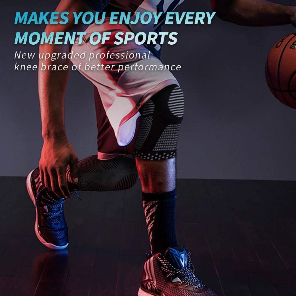 NEENCA Professional Knee Brace,Knee Compression Sleeve Support for Men Women with Patella Gel Pads & Side Stabilizers,Medical Grade Knee Pads for Running,Meniscus Tear,ACL,Arthritis,Joint Pain Relief: Sports & Outdoors