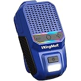 Wearable Bluetooth Speaker, Clip-On Portable Speaker with Built-in Mics Hands-Free Music and Calls for Hiking/Biking, portable bluetooth speakers with LED Light, 15H Battery Life Speakers(Blue)