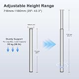 Amazing Tour Adjustable Table Legs 710-1100mm 1 Pack Heavy Duty Steel view 4