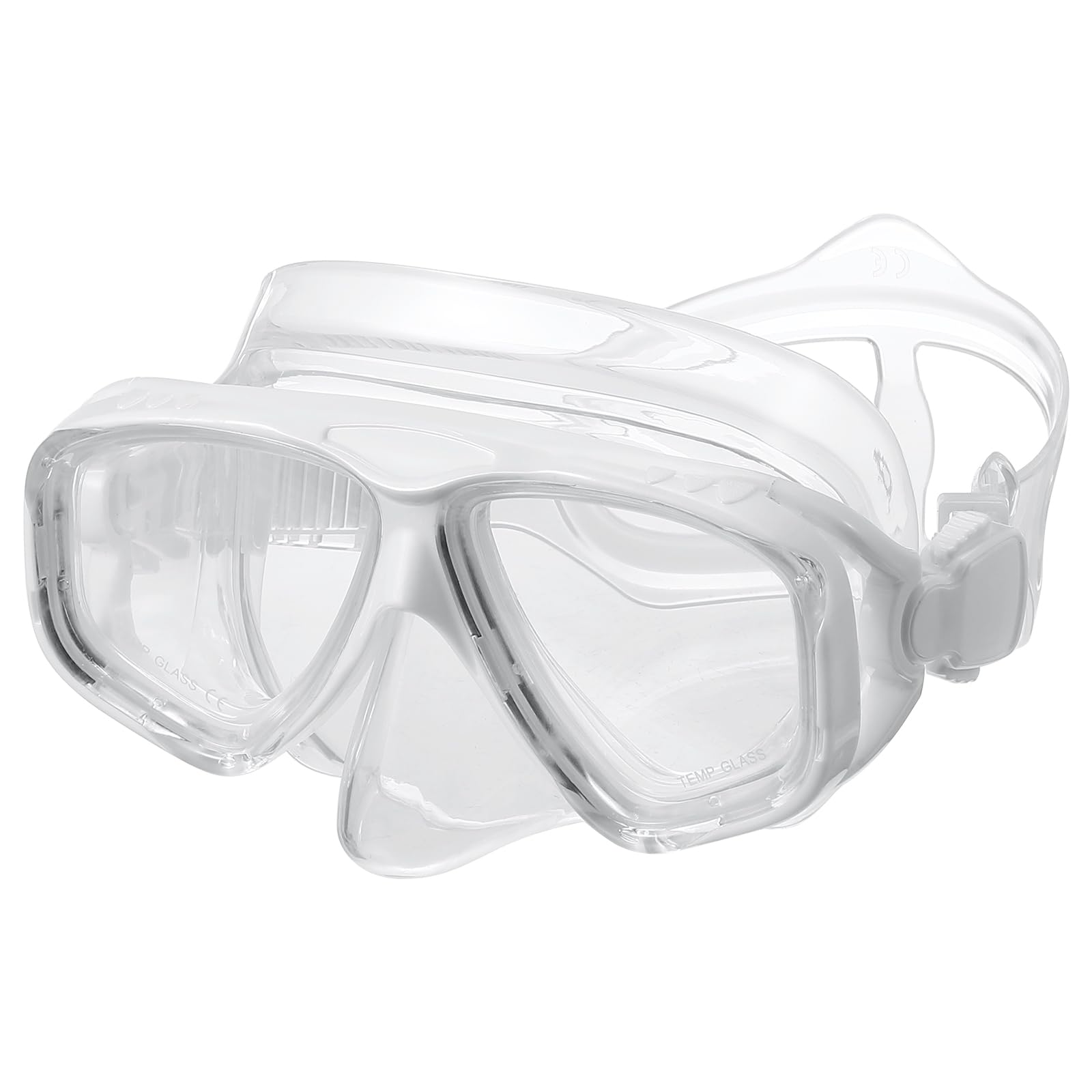 PATIKIL Swim Goggles with Nose Cover, Silicone Scuba Diving Mask Anti-Fog Snorkel Dive Goggles Snorkeling Dive Mask Gear for Youth Junior Adult Scuba Diving, White