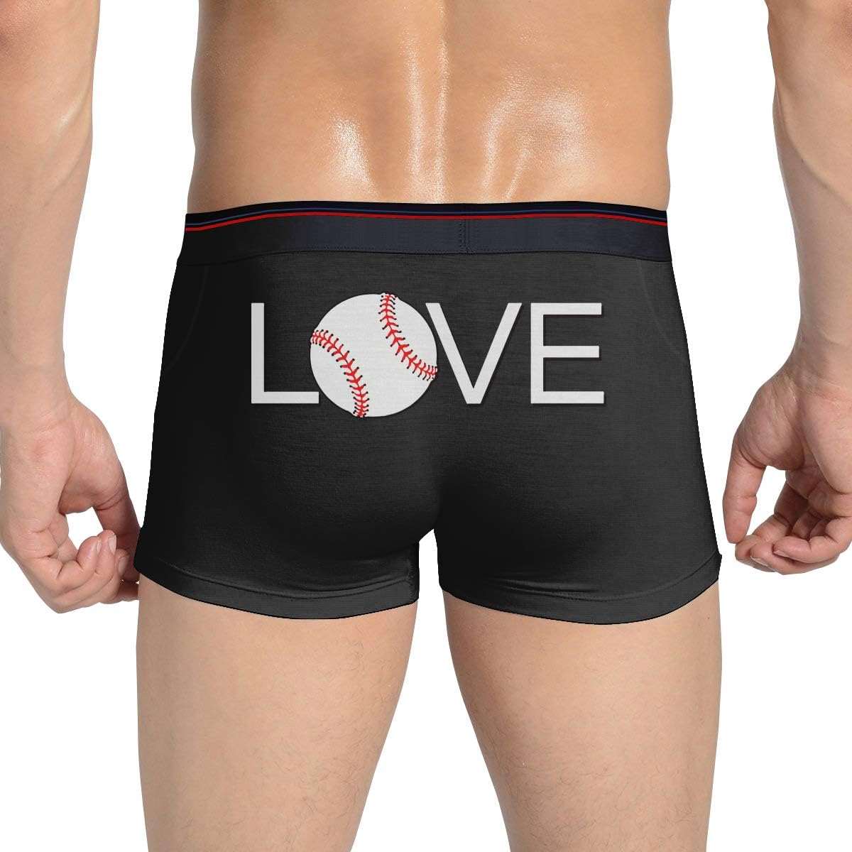 Men's Soft Underwear, Love Baseball Mens Underpants Clothing