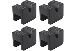 VASTAUTO Jack Rubber Pad Adapter,Jack Stand Universal Heavy Duty Rubber,Slotted Frame Rail Pinch Welds Protector Floor Jack Pad Adapter(4 Pack)