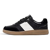 LUCKY STEP Men's Fashion Sneakers Casual Shoes Retro Suede Genuine Leather Skate Tennis Walking Shoes for Male