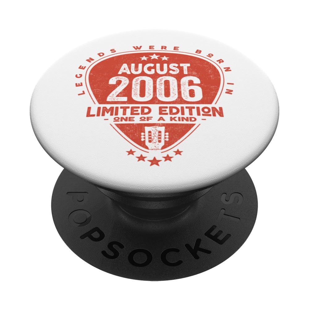 Legends Were Born In August 2006 - Guitarist PopSockets Swappable PopGrip