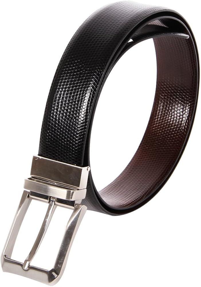 Affilare Men's Genuine Italian Leather Dress Belt Black Brown