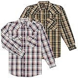Five Brother Men's Western Heavyweight Regular Fit Flannel Shirt, Tall