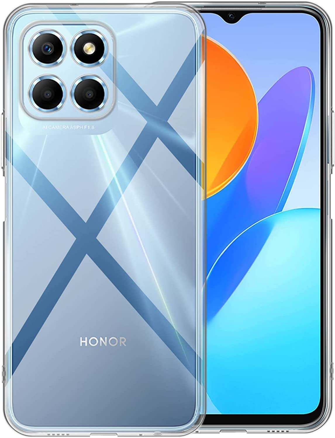 PIXFAB For Honor X6B Case, Clear [Ultra Slim] Scratch Resistant TPU Gel Rubber Soft Skin Silicone Honor X6B