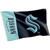 Desert Cactus Seattle Kraken Flag NHL 100% Polyester Indoor Outdoor 3x5 feet National Hockey League Team Flags (Name Flag)