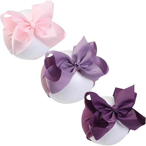 Cute Lace Bow Baby Headbands - Soft Chiffon Hair Accessories | Newborn & Toddler Girls