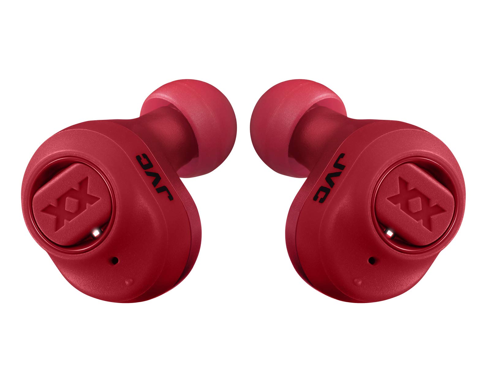 JVC XX True Wireless Headphones (Red) HA-XC50T-R Earbuds with Deep Bass, 14H Battery Life, Water and Dust Proof (IP55), Shock Proof