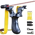 Professional Slingshot Set Laser Slingshot High Precision Flat Leather Slingshot with Laser Speed Bow for Outdoor Competition, Hunting Catapult