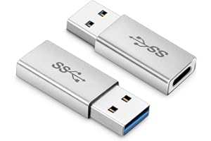 Electop USB 3.0 to USB C Adapter (2 Pack), USB 3.1 Type C Female to USB 3.0 A Male Adapter Converter Support 5Gbps / 640MBps 