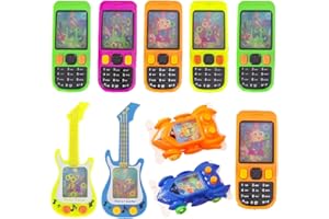 FNQIANK 10 Pack Handheld Water Game, Colorful Water Ring Game-Back to School Water Games for Kids, Fun Birthday Party Favors for Gifts Contest Prize Goodie Bag Stuffers