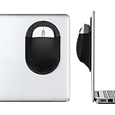 Universal Stick-On Mouse Pouch, Epessa Mouse Holder for Wireless Mouses | Mouse Sleeve for Laptop, Reusable Adhesive, No Glue Residue, Compatible with iPad or MacBook (Black)