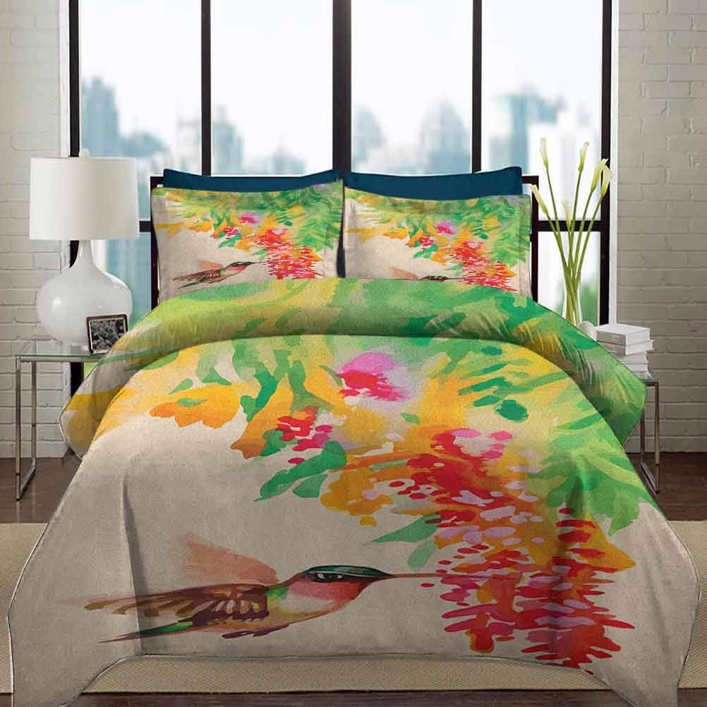 Duvet Cover Set Hummingbird Bedspread Quilt Set Duvet Cover