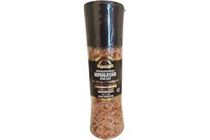 Rosolin Himalayan Pink Salt with Grinder, All Natural & Artisan, 390g