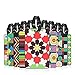 Cool Luggage, MerryNine Personalized Bright Color Mosaic Pattern Durable Travel ID Holder for Suitcase Sports Bags, Set of 10