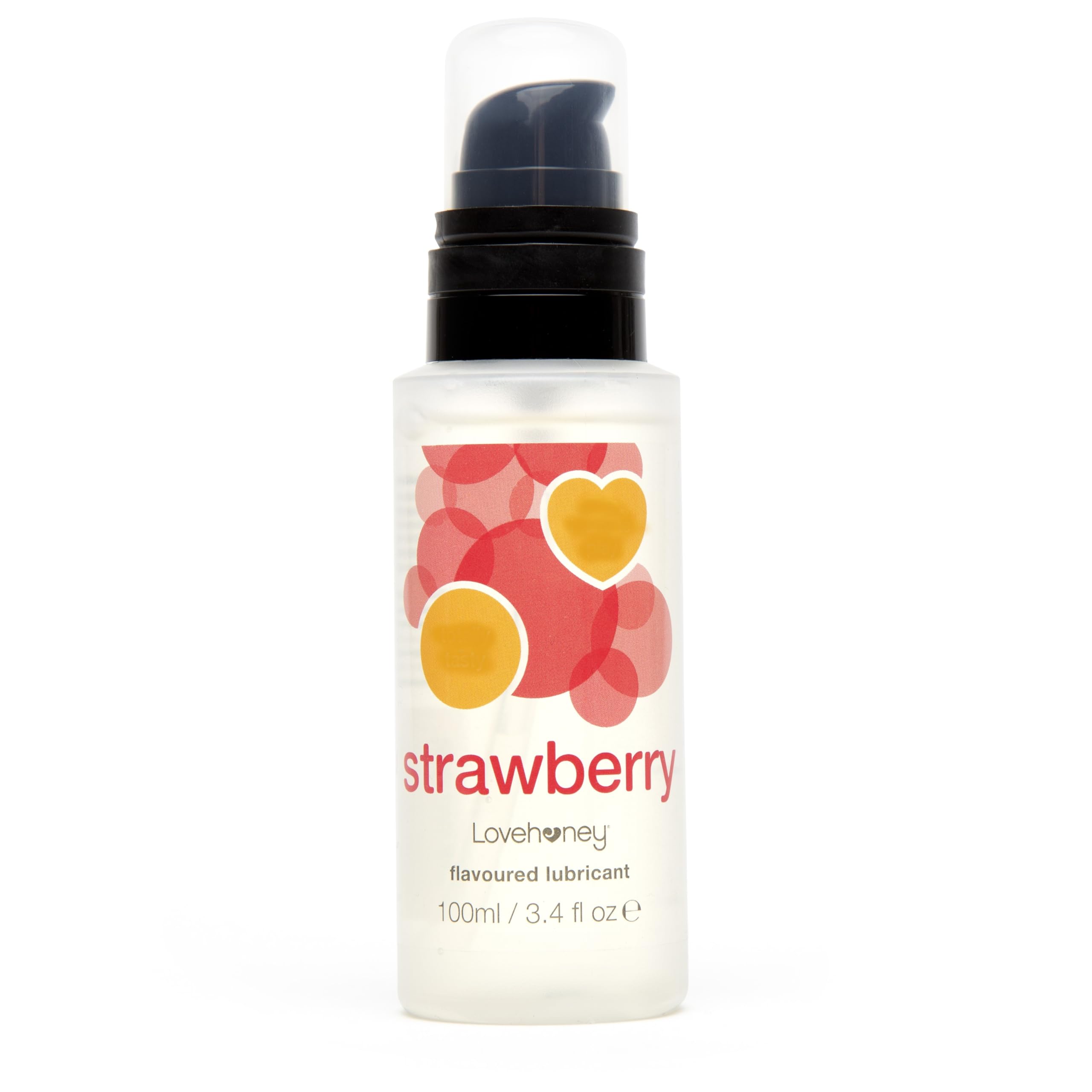 Lovehoney Strawberry Flavoured Lube - Water Based Lube Gel - Fruity Lubricant - 100ml