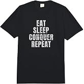 Eat Sleep Conquer Repeat Comfort Colors Adult Heavyweight T-Shirt