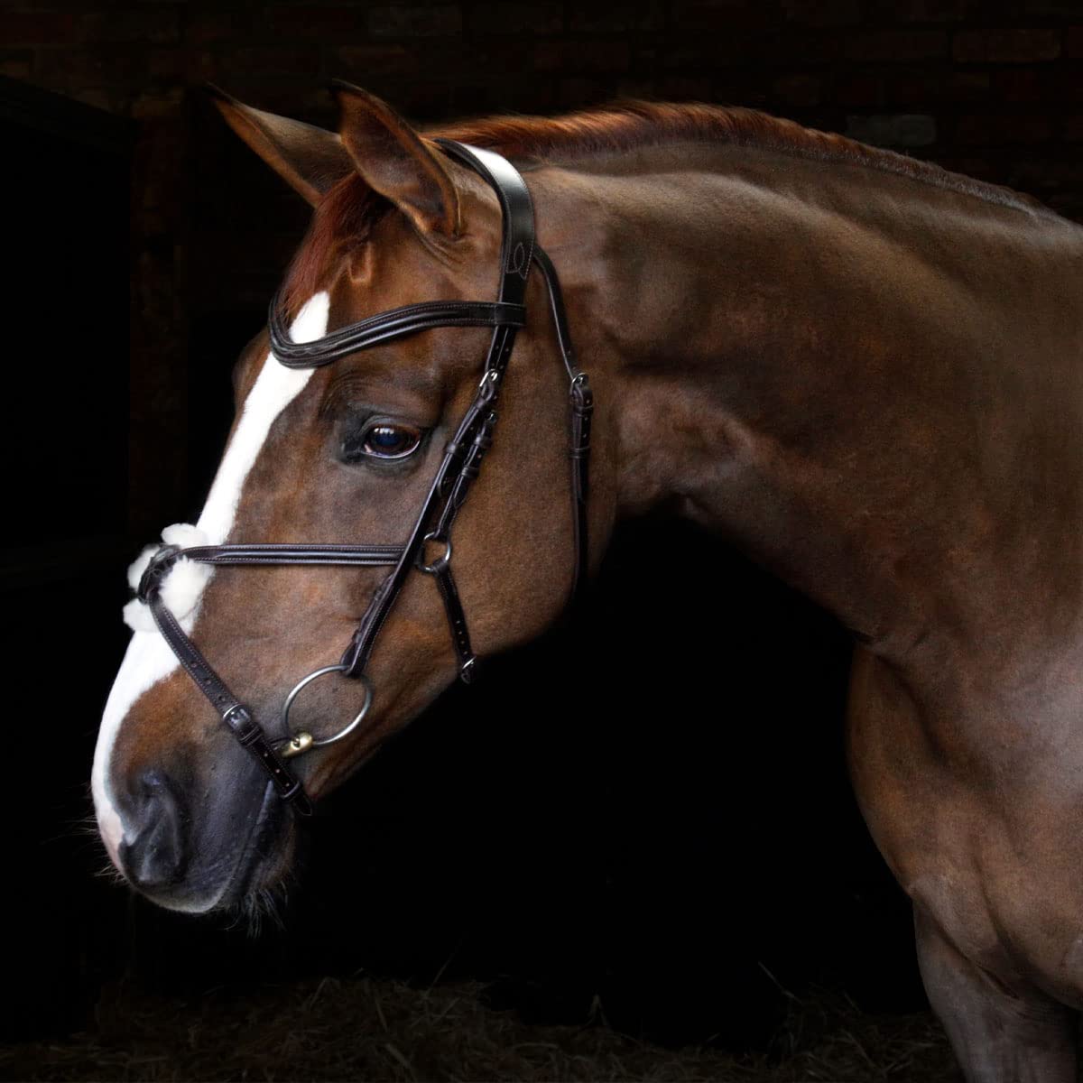 Harry Hall Cottage Craft Grackle Bridle Brown | Anatomical Horse Bridles | Grackle Noseband For Extra Full | Leather Tack
