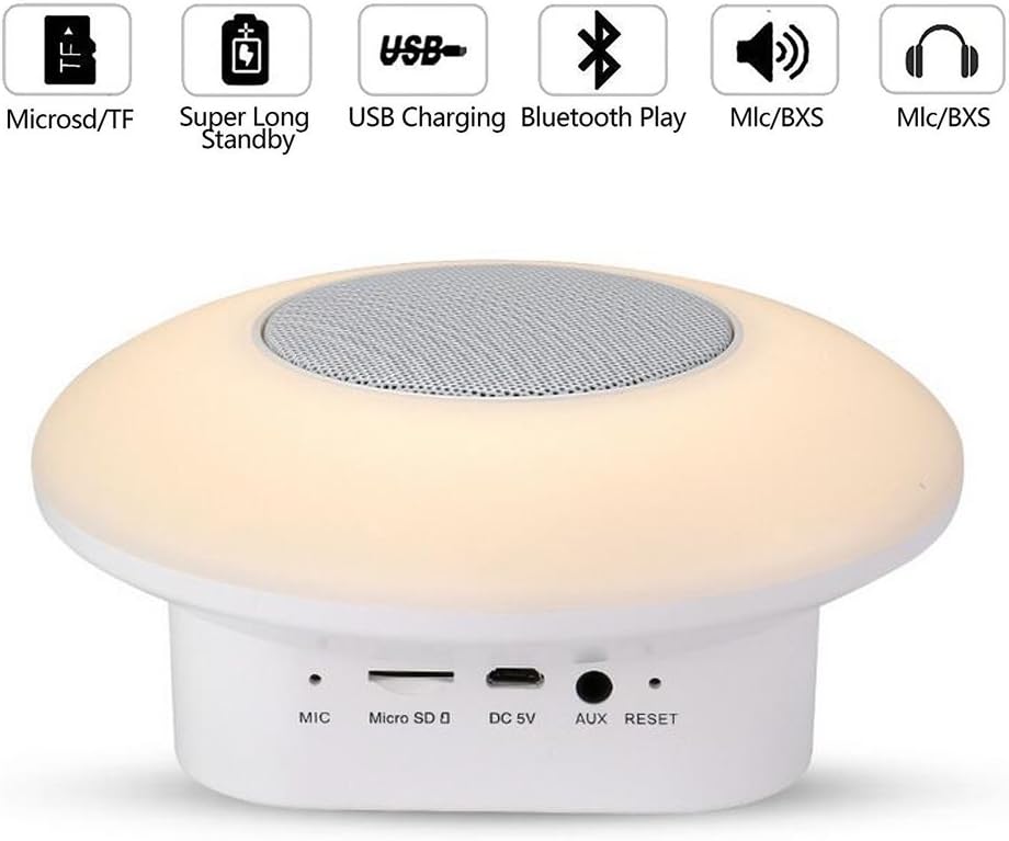 wireless mini led bluetooth speakers wireless music audio tf usb fm stereo subwoofer with mic