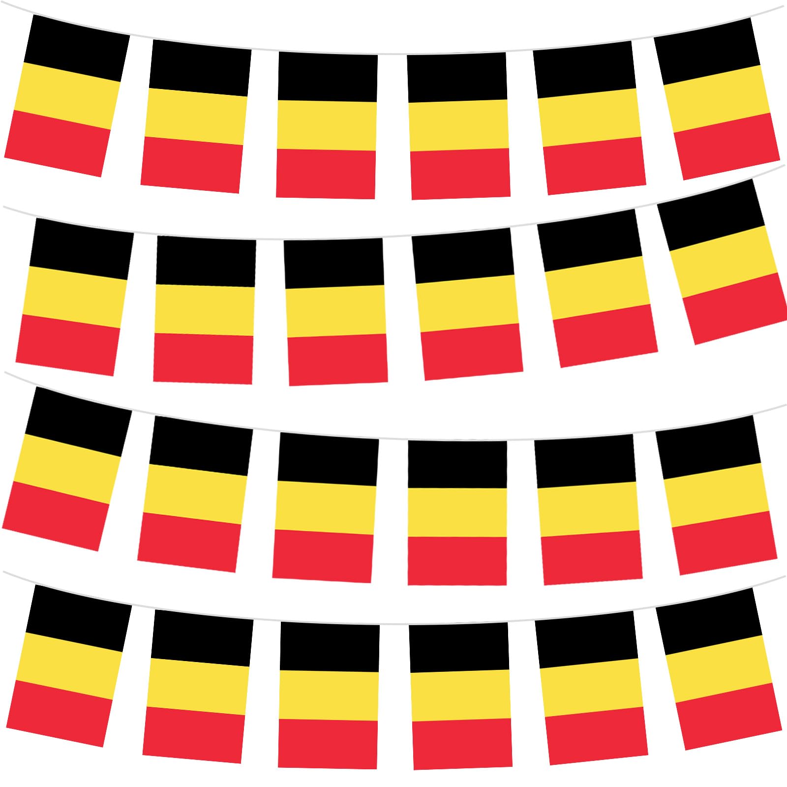 10m/32.8ft Belgium Flag Bunting with 30 Flag for Fifa World Cup Football 2026 Decorations,Belgian Bunting Flag Banner for Indoor Outdoor Sports Events Eurovision Euro Football Belgium Party Decoration — image 1