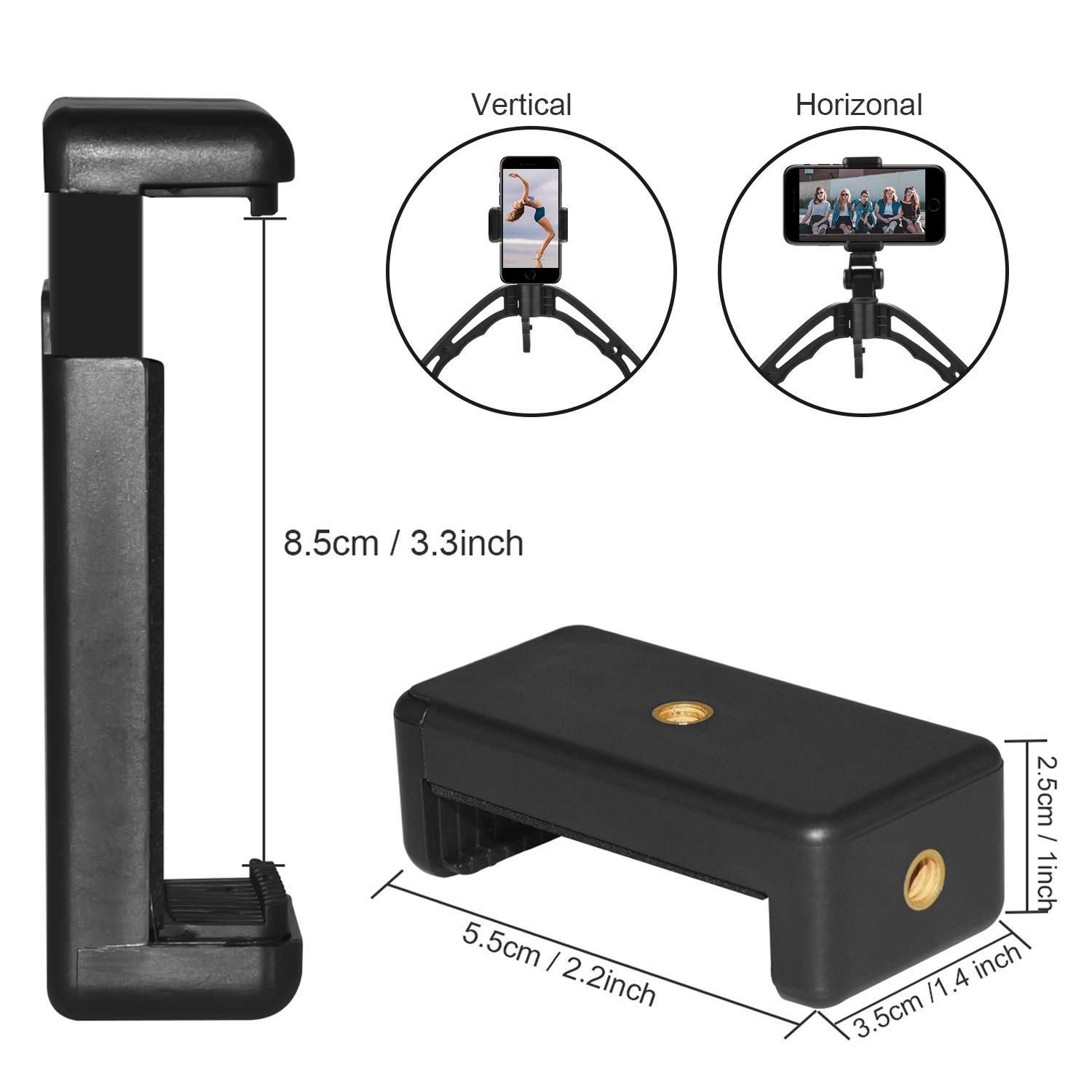 Sunvook Bluetooth Selfie Stick Tripod, Cell Phone Tripod, Camera Tripod, Mini lightweight Travel Tripod with Bluetooth Remote 2 in 1 Pistol Grip Suitable for IOS Andriod Phones iPhone Samsung etc