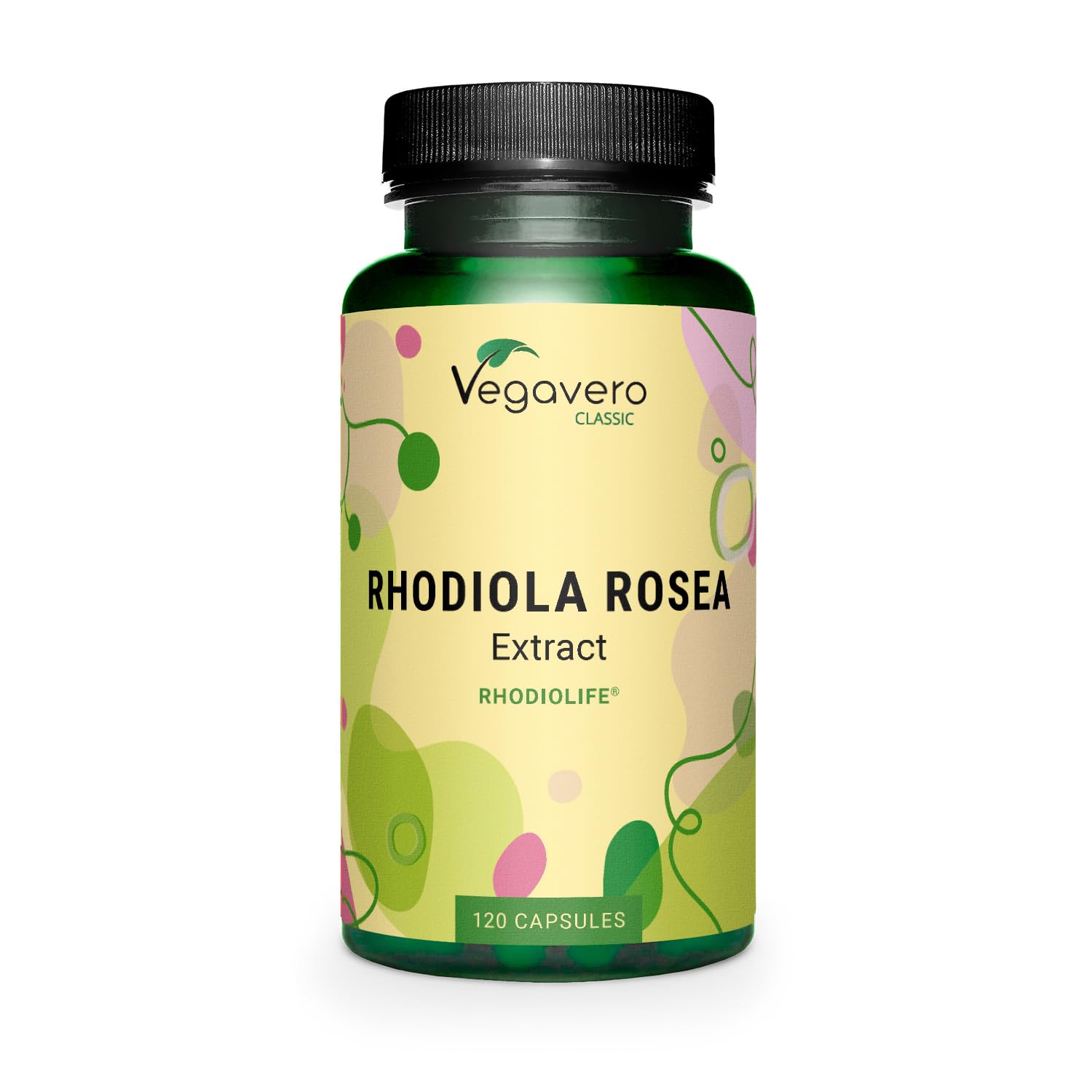 Vegavero Premium Rhodiola Rosea 200 mg | 3% Rosavins & 1% Salidroside | 120 Capsules | Herbal Adaptogenic Supplement | Rhodiolife | NO Additives | Vegan