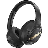 Black Shark JoyBuds Max Active Noise Cancelling Headphones, 50H Playtime Wireless Over Ear Headphones with Microphone, Bluetooth 5.4 Gaming Headsets Comfort Fit Ear Cups, 6EQ Modes via APP (Black)