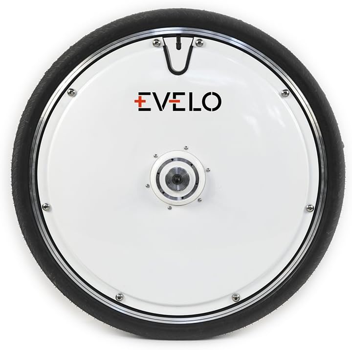 Omni Wheel Electric Bike Wheel by Evelo, 26" Wheel, 24V8.7Ah Battery