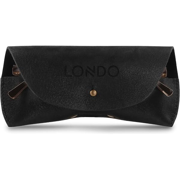 Ray Ban Black Leather Like Medium Case With Gold Stamp  display picture 3
