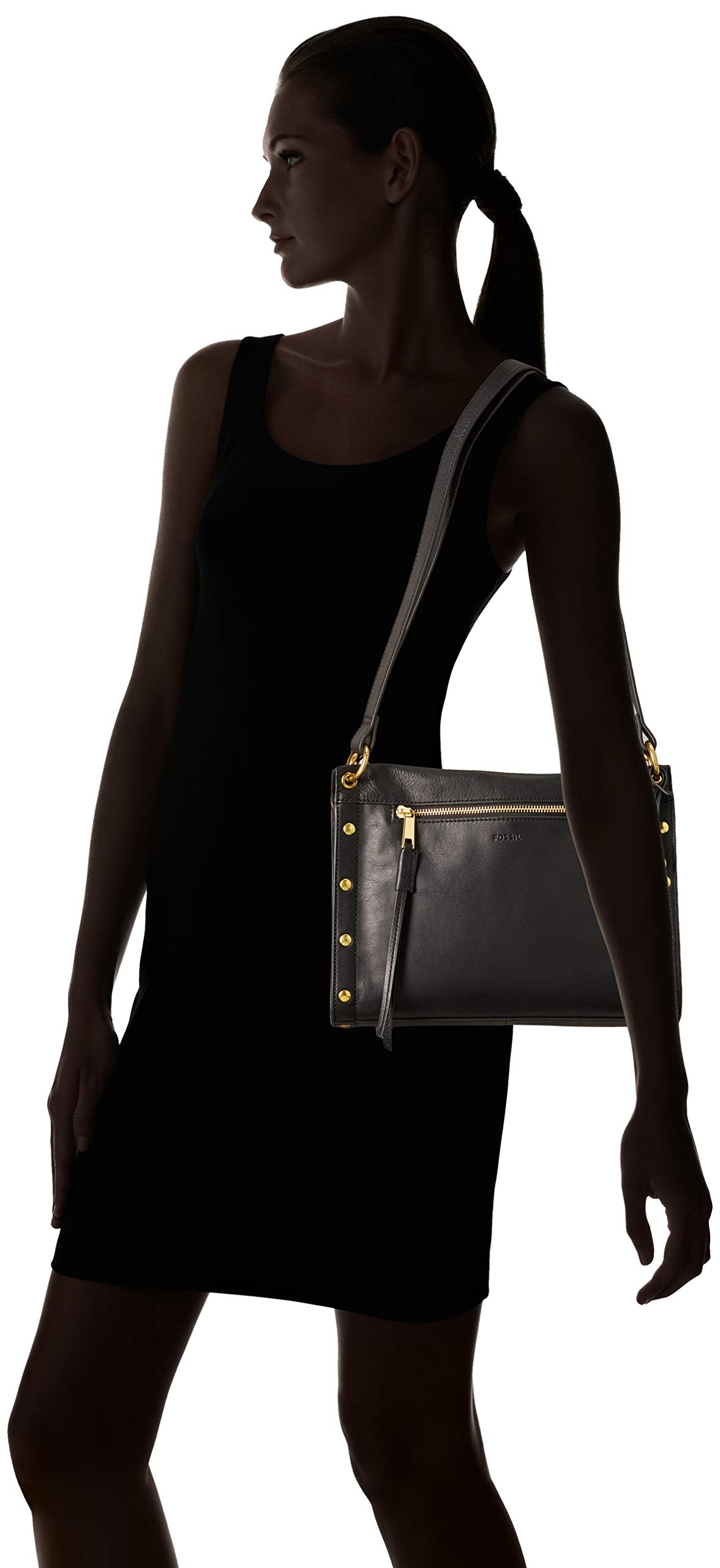 fossil allie leather satchel