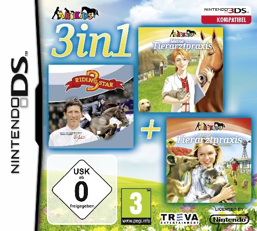 Treva Entertainment 3 In 1 - Meine Tierarztpraxis + Riding Star 3 + Meine Tierarztpraxis : Australien [Import Allemand]