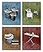 Laundry Room Wall Art! Set of Four 8 x 10 Decor Prints Great for Laundry Room, Laundromat, Wash Room. Sort, Wash, Fold & Iron. Designed exclusively for Wallables!
