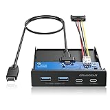 GRAUGEAR 3.5 Inch Front Panel Hub, 4 Ports Internal