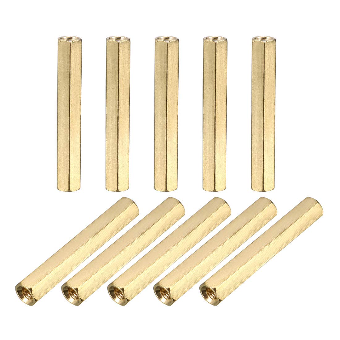 sourcingmap M3x30 Female-Female Hex Brass PCB Motherboard Spacer Standoff for FPV Drone Quadcopter, Computer & Circuit Board 25pcs