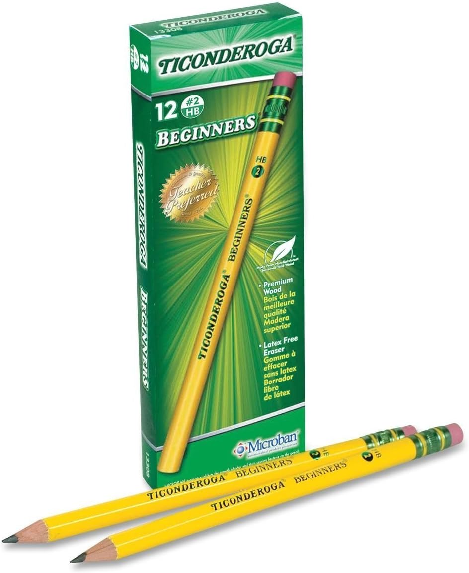 Dixon Ticonderoga Beginners Primary Size 2 Pencils with