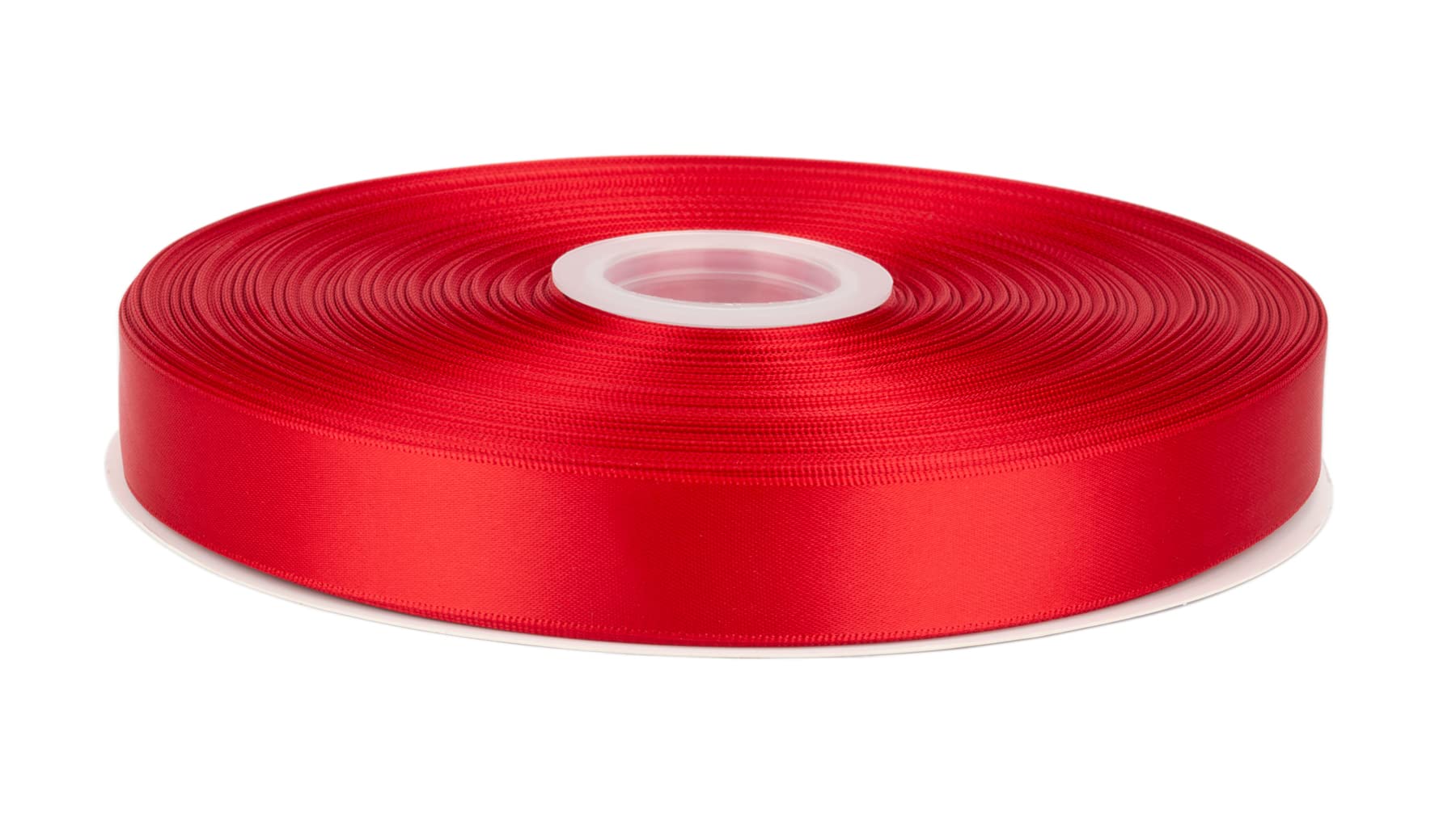 Fondersy 91 Meters Red Double Faced Satin Ribbon - 22mm Width for Wedding, Gift Wrapping, Floral Arrangement and Crafts