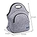 Neoprene Lunch Bag Insulated Lunch Tote Bags Boxes for Adults Men Women Nurses by Cosfash (Blue-grey-lunch bag with pocket)
