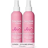 Function of Beauty Curly Hair Styling Spray - Anti-Frizz Curl Defining Styling Spray with Flexible Hold Detangles, Defines & Adds Shine - Lightweight Color-Safe & Sulfate-Free Hair Care Product