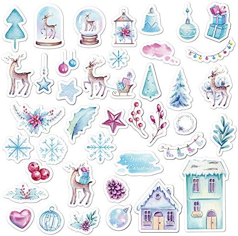 RARVIS 40 PCS Stickers Hand Account Stickers for Teens, Girls, Adults, Waterproof, Cute Notebook Decoration Stickers (20 Available)